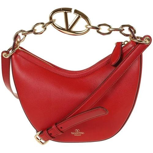 Shopper - Mini Hobo Vlogo Moon Bag In Calfskin - Gr. unisize - in - für Damen - Valentino - Modalova