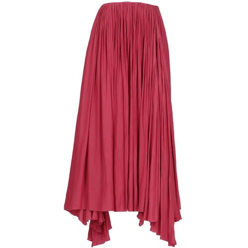 Fuchsia Pleated Long Skirt For Woman - Größe 40 - pink - Lanvin - Modalova