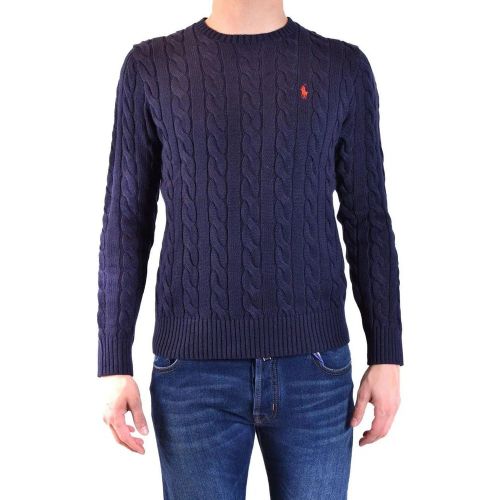 Logo Cable Knit Sweater - Größe L - Polo Ralph Lauren - Modalova