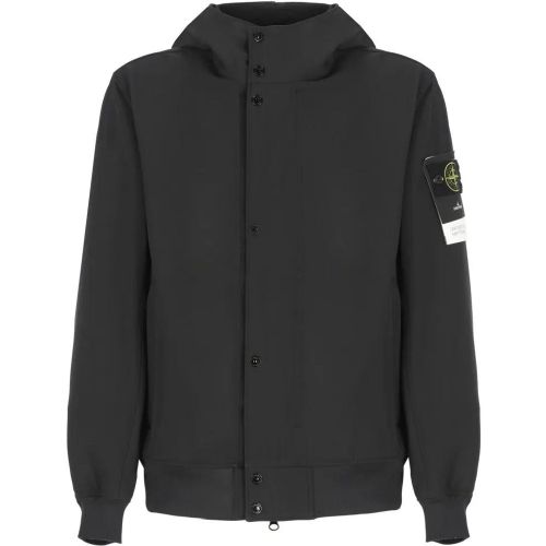 Black Hooded Jacket - Größe M - Stone Island - Modalova