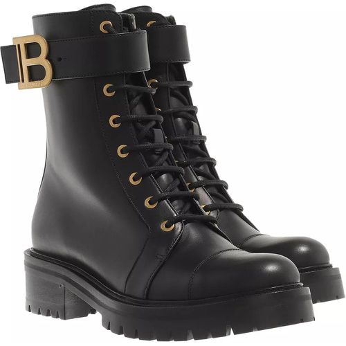 Boots & Stiefeletten - Ranger Ankle Boots Leather - Gr. 40 (EU) - in - für Damen - Balmain - Modalova