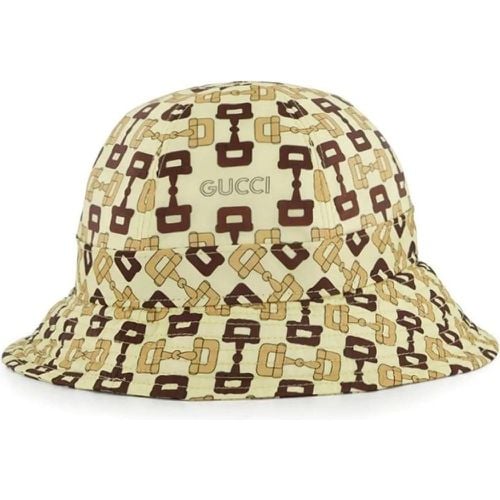 Caps & Mützen - Horsebit Logo Bucket Hat - Gr. S - in - für Damen - Gucci - Modalova