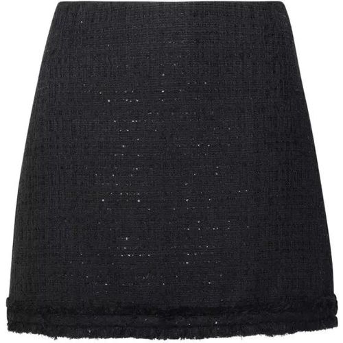 Black Cotton Blend Miniskirt - Größe 40 - black - Versace - Modalova