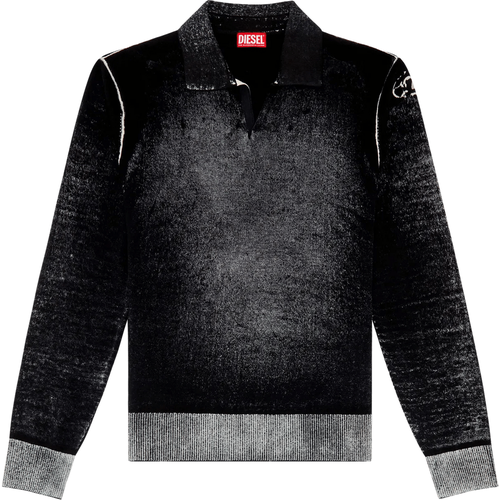 Ausgeblichener Pullover - Größe XL - black - Diesel - Modalova