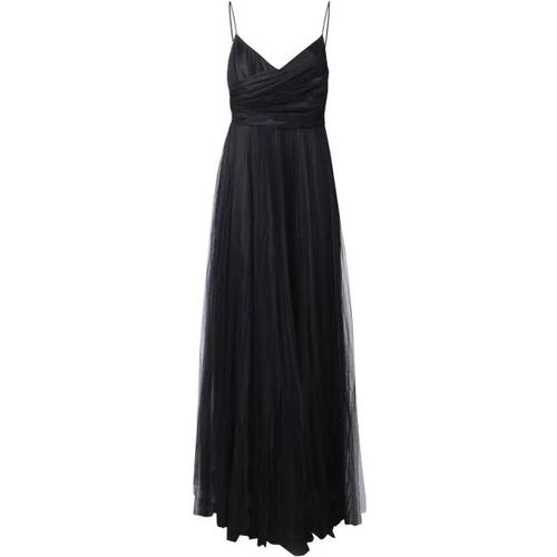 Pleated Tulle Long Black Dress - Größe 42 - black - Fabiana Filippi - Modalova