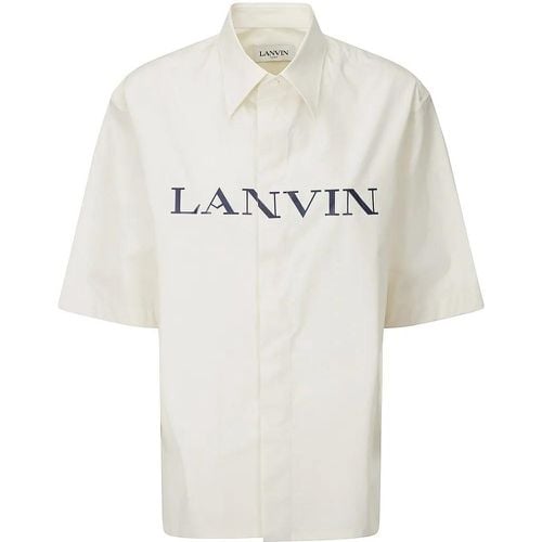 Short-Sleeved Cotton Shirt - Größe 2 - Lanvin - Modalova