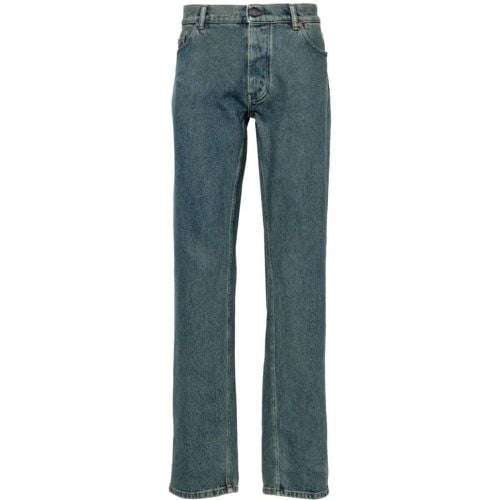 Medium Blue Cotton Denim Pants - Größe 30 - Lardini - Modalova