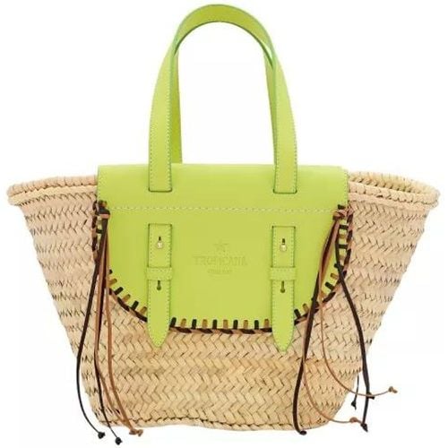 Totes & Shopper - Tropicana Straw And Leather Tote Bag - Gr. unisize - in - für Damen - Cuba Lab - Modalova