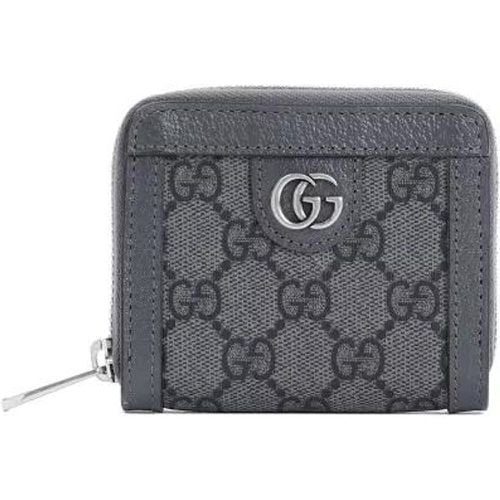 Portemonnaies - Gg Supreme Grey Black Polyurethane Wallet - Gr. unisize - in - für Damen - Gucci - Modalova