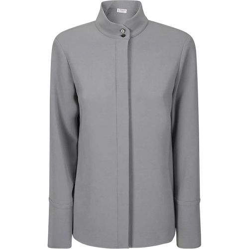 Gray Hidden Button Shirt - Größe 40 - Alberto Biani - Modalova