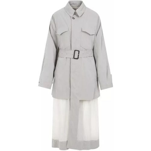 Sand Polyester Trench Coat - Größe 40 - Maison Margiela - Modalova