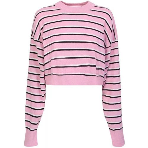 Pink Cotton Blend Cropped Pullover - Größe M - pink - Palm Angels - Modalova