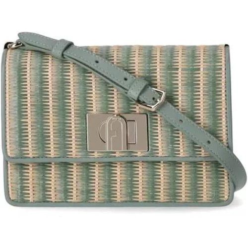 Shopper - 1927 Mini Rafia Green Crossbody Bag - Gr. unisize - in - für Damen - Furla - Modalova