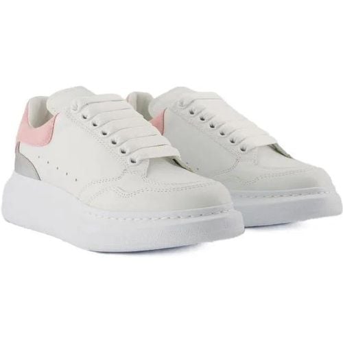 Low-Top Sneaker - Oversized Sneakers - Leather - White/Pink - Gr. 36 (EU) - in - für Damen - alexander mcqueen - Modalova