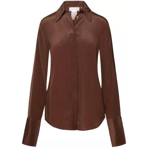 Lelia Brown Silk Shirt - Größe 38 - brown - SPORTMAX - Modalova