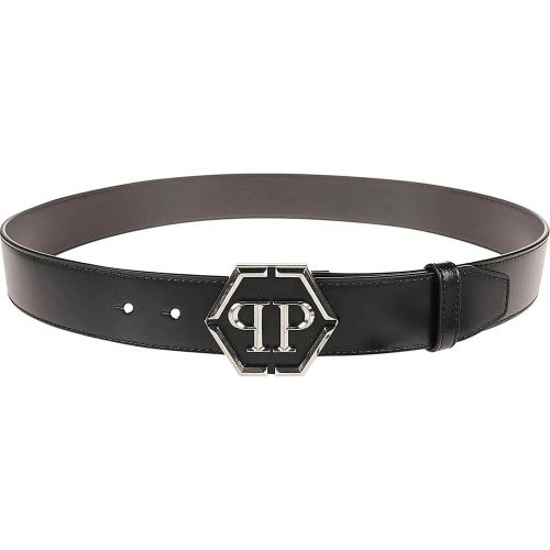 Gürtel - Hexagon Belt Black - Gr. 110 - in - für Damen - Philipp Plein - Modalova