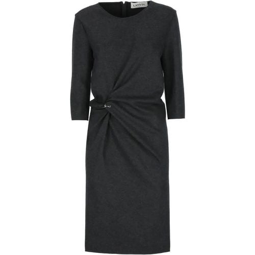 Dark Grey Wool Dress - Größe 42 - Lanvin - Modalova