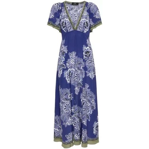 Multicolor Floral-Print Maxi Dress - Größe 42 - blue - ETRO - Modalova