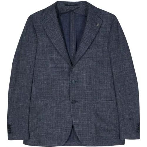 Single Breasted Jacket - Größe 56 - blue - Tagliatore - Modalova