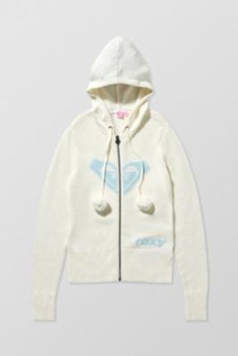 UO Exclusive Pom Pom Knit Hoodie - XS at Urban Outfitters - Roxy - Modalova