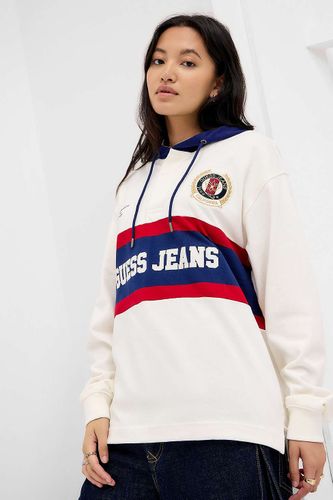 Jeans Long Sleeve Rugby Hoodie - S at Urban Outfitters - GUESS - Modalova