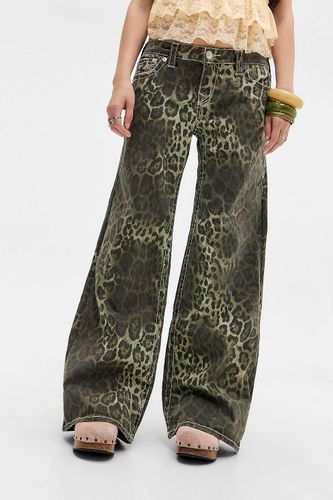 Jeans taille basse imprimé léopard camouflage Bobbi en taille: 26 - True Religion - Modalova