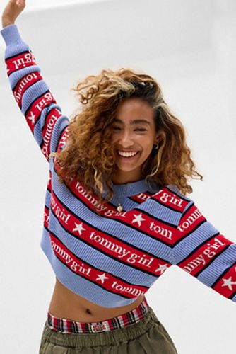 Relaxed Stripe Jumper S at Urban Outfitters - Tommy Girl - Modalova
