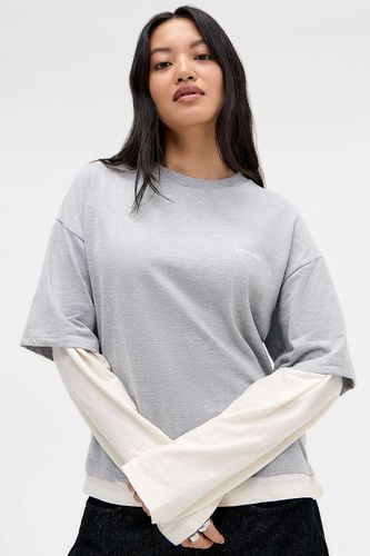 Arlo Double Layer Long Sleeve T-Shirt - XS at Urban Outfitters - BDG - Modalova