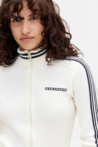 Iets frans. White Trip Stripe Track Top - White XS at Urban Outfitters - iets frans... - Modalova