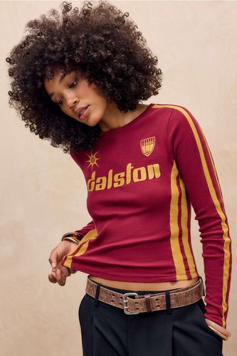 UO Dalston Football Long Sleeve T-Shirt - XS at - Urban Outfitters - Modalova