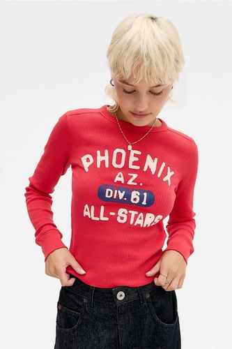 Phoenix Waffle Long-Sleeve Top - S at Urban Outfitters - BDG - Modalova