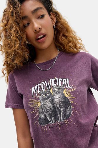 T-Shirt Ample UO Chats Magiques par en taille: Medium/Large - Urban Outfitters - Modalova