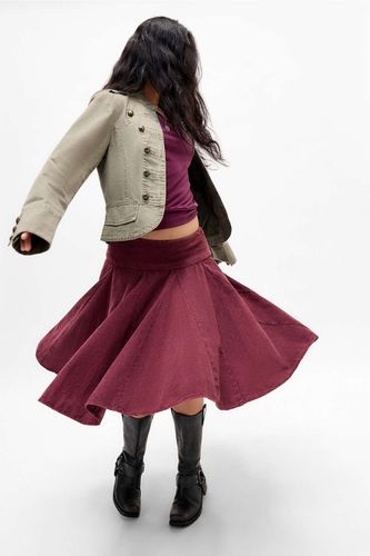 Olga Corduroy Godet Midi Skirt - M at Urban Outfitters - Kimchi Blue - Modalova