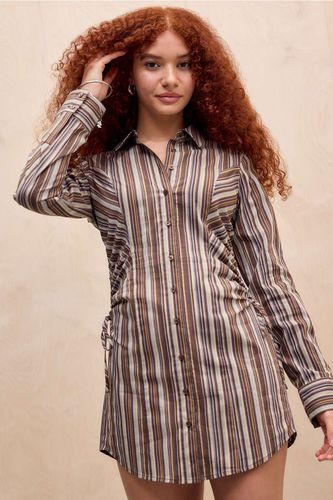 Ruched Long Sleeve Mini Dress - 2XS at Urban Outfitters - Silence + Noise - Modalova