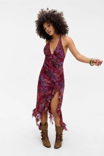 Robe longue brodée UO Dhalia par en taille: XS - Urban Outfitters - Modalova
