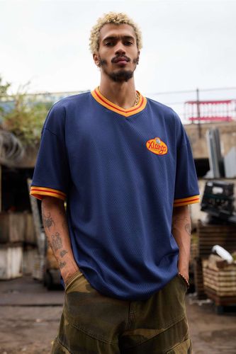 Mesh V-Neck T-Shirt - M at Urban Outfitters - XLARGE - Modalova