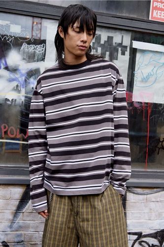 Stripe Long Sleeve T-Shirt - L at Urban Outfitters - BDG - Modalova