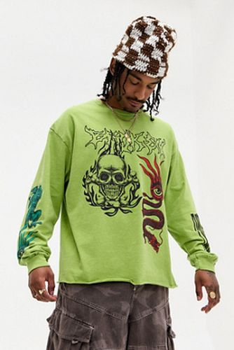 UO Acid Skull Long Sleeve T-Shirt - S at - Urban Outfitters - Modalova