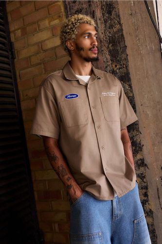 Embroidered Short Sleeve Shirt - S at Urban Outfitters - XLARGE - Modalova