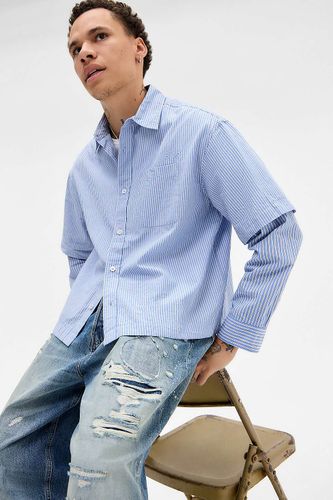 Arlo Two-Sleeve Stripe Shirt - M at Urban Outfitters - BDG - Modalova