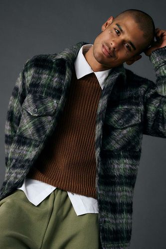 Fuzzy Shacket Jacket - M at Urban Outfitters - BDG - Modalova