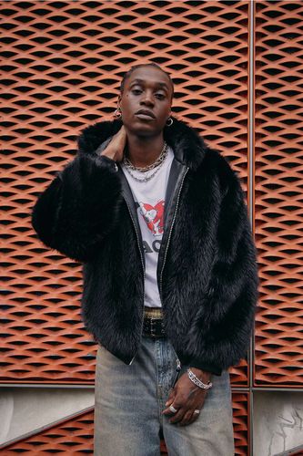 Silvio Fur Jacket - 2XS at Urban Outfitters - BDG - Modalova