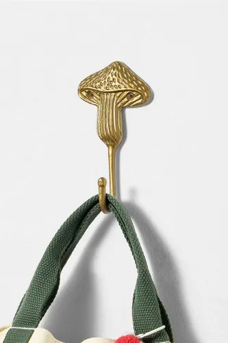 Mushroom Wall Hook - Gold ALL at - Urban Outfitters - Modalova