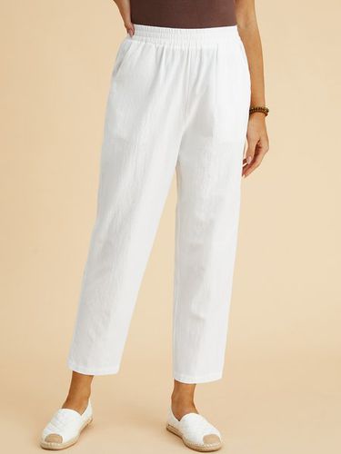 Casual Cotton Pants - Just Fashion Now UK - Modalova