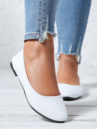 Multi-color Selection Velvet Simple Flat Shoes - Just Fashion Now - Modalova