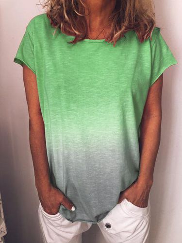 Casual O-Neck Short Sleeve T-shirt - Just Fashion Now - Modalova