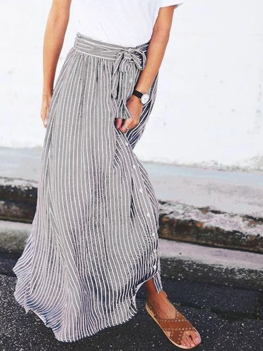 Casual Striped Skirt - Modetalente - Modalova
