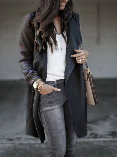 Long Sleeve Cashmere Jacket - Modetalente - Modalova