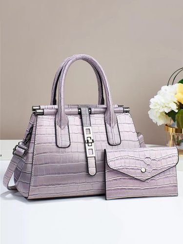 Pcs/set Large Capacity Crocodile Embossed Tote Bag Commuting Crossbody Bag with Coin Purse - Just Fashion Now - Modalova