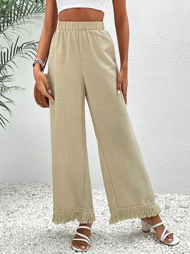 Casual Loose Plain Pants - Just Fashion Now - Modalova